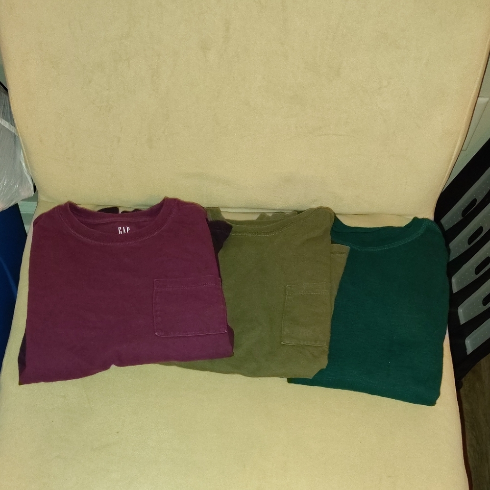 GAP Long Sleeve Tees in Purple and Green